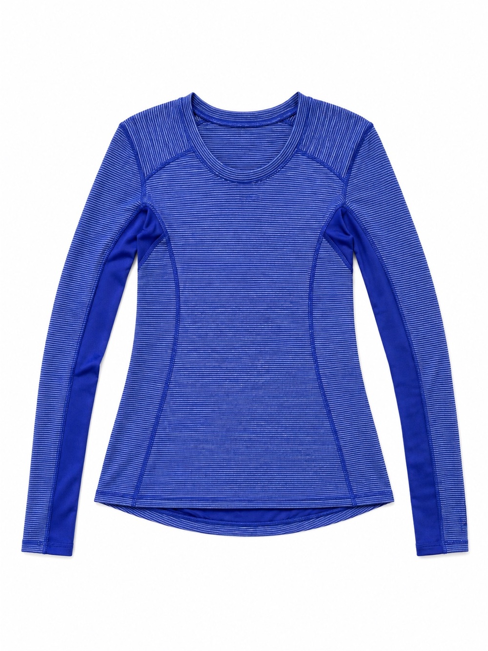 lululemon athletica Royal Blue Striped Long-Sleeve Athletic Top